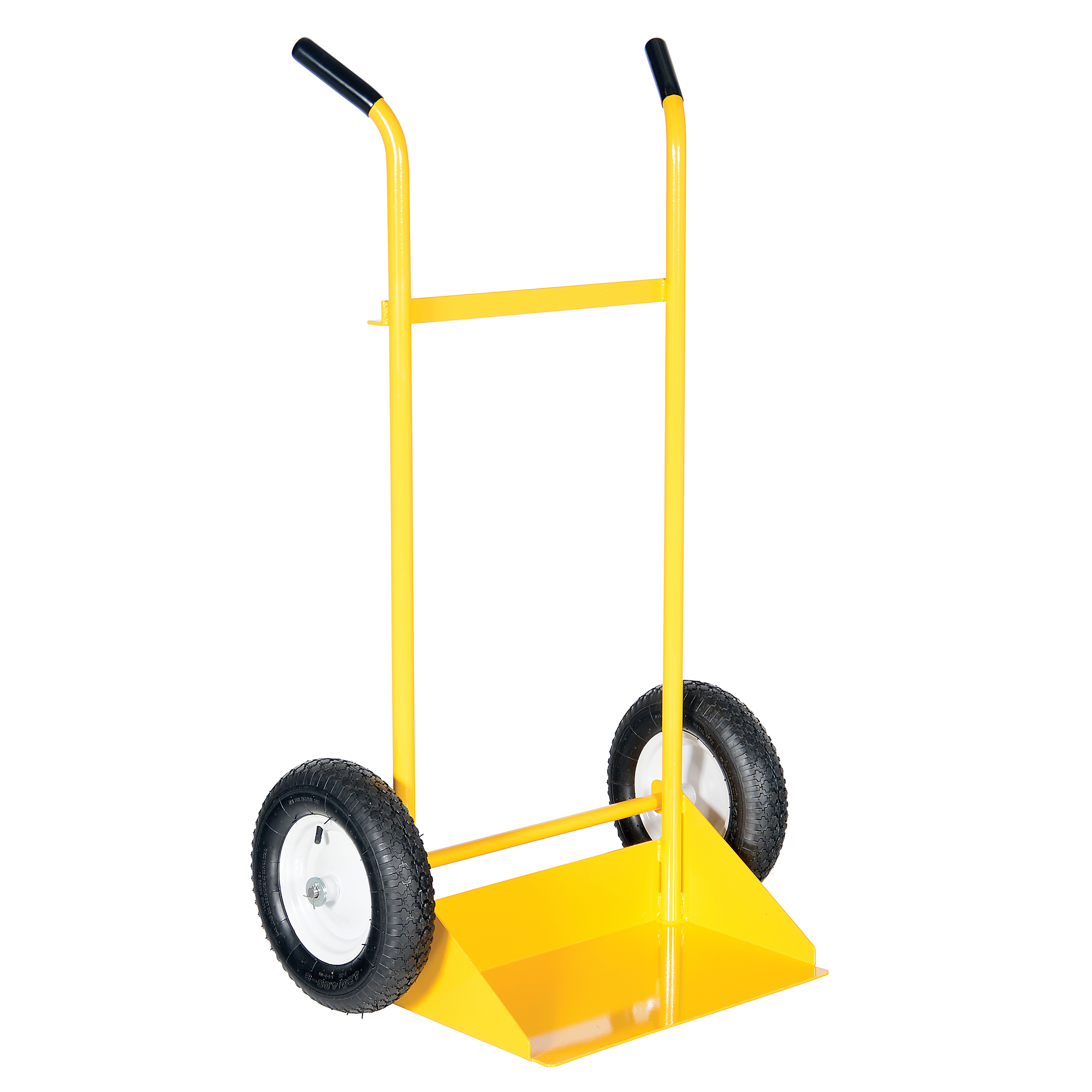 Vestil Steel Site Cart/Truck On Pneumatic Tires 23 In. x 34-1/2 In. x 57-9/16 In. 600 Lb. Capacity Yellow